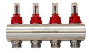 1"-vý rozdeľovač s prietokomerom | COMPUTHERM MF03-4