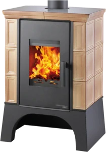 Kachľová pec EBOLI AL II s výmenníkom + ochladzovacia slučka | 4,0 - 12,2 kW
